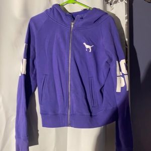 Blue Pink Victoria Secret Hoodie size large